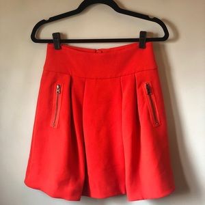 Bright Red Anthropologie Skirt in sz 4